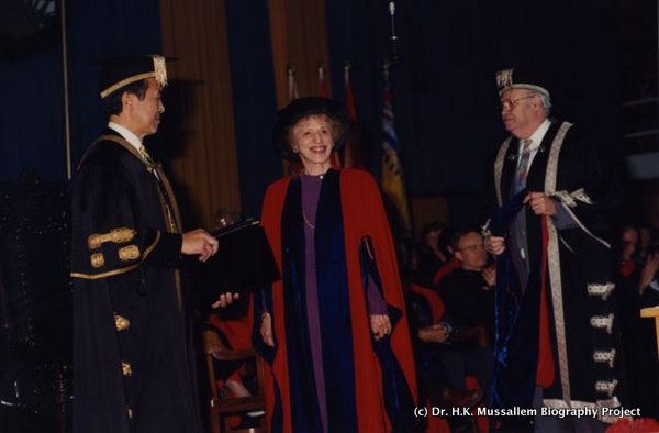 Honorary Doctorate, University of B.C., 1994